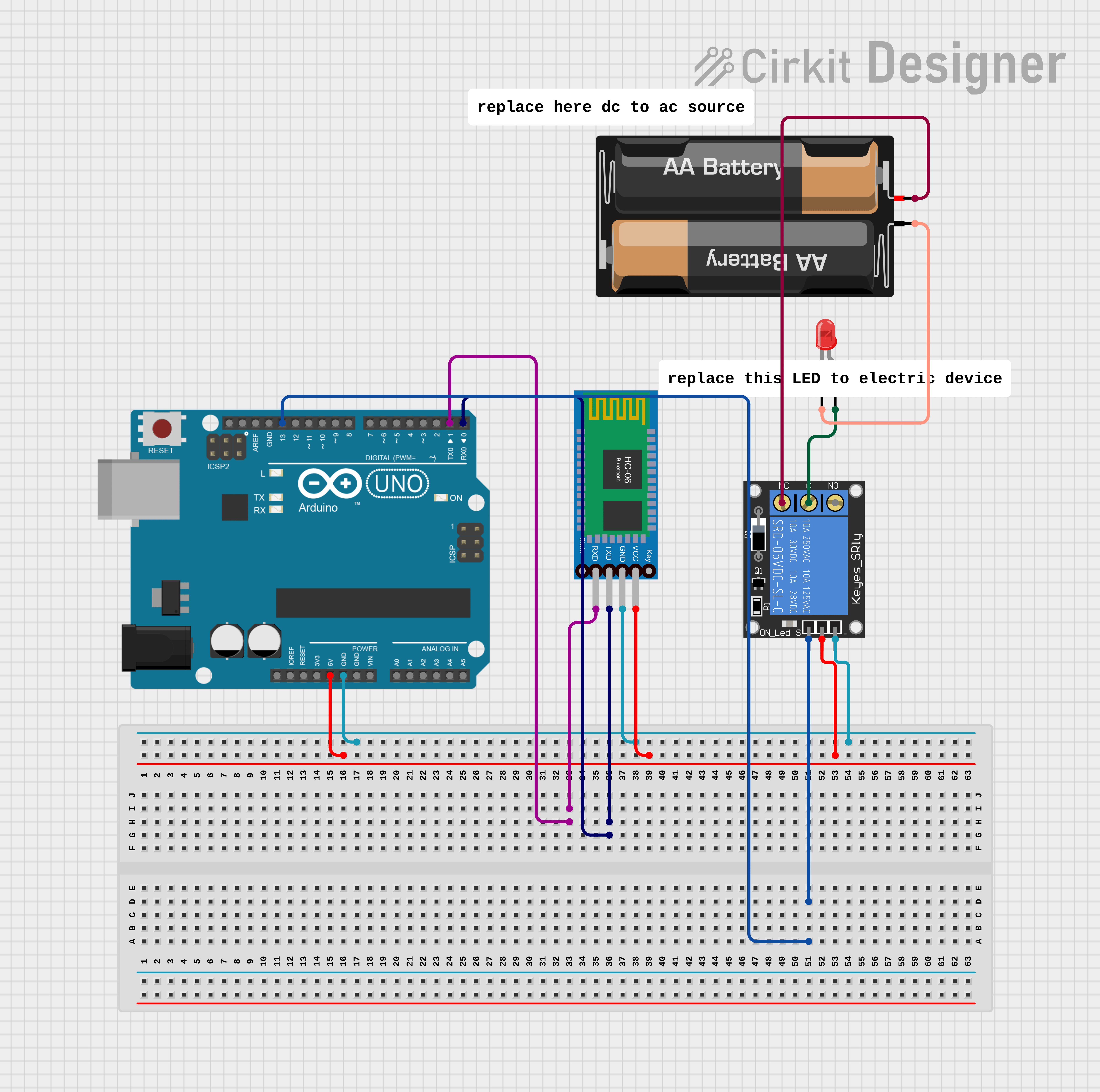 Home Automation using Arduino and hc-05 Bluetooth module